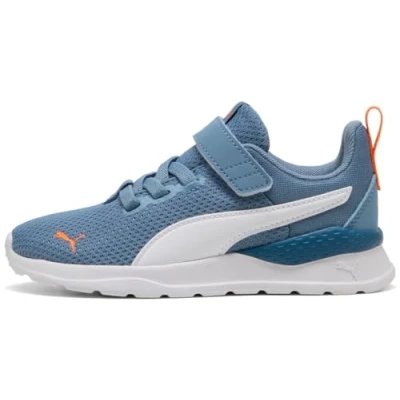 Afbeelding van PUMA Anzarun Lite Ac+ Ps Sneaker voor kinderen, uniseks, Cool Blue Wit Oranje Glo, 32.5 EU