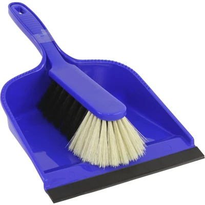 Afbeelding van Stofblikset kunststof blauw 25x22 cm