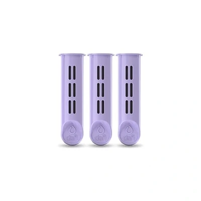 Afbeelding van Dafi Set van 3 Waterflesfiltervervanger by Joanna Krupa Ideaal voor Solid En Soft Flessen, BPA vrij, Verwijdert Chloorsmaak Geur Violet