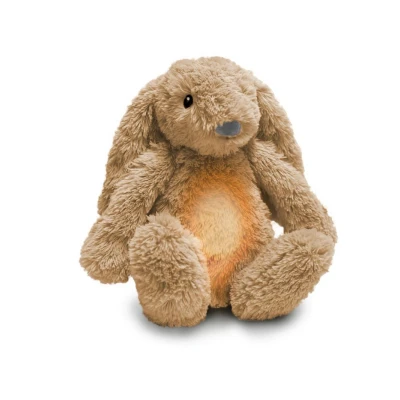 Afbeelding van Zazu hartslag knuffel met licht konijn Ro Beige