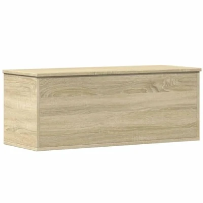 Afbeelding van vidaXL Opbergbox 90x35x35 cm bewerkt hout sonoma eikenkleurig