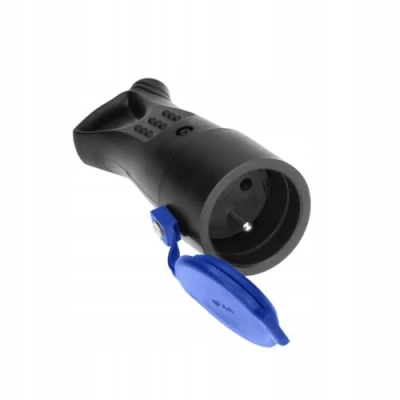 Afbeelding van Rubber, plug in socket with holder 250V / 16A, IP44