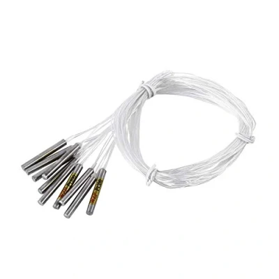 Afbeelding van 10 stuks PT100 sonde temperatuursensor, temperatuursonde, waterdicht, van roestvrij staal, thermokoppelsensor voor temperatuurregelaar met 50 cm/19,68 inch kabellengte