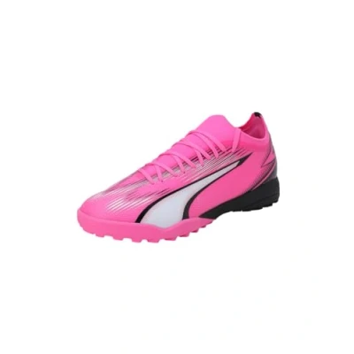 Afbeelding van Puma Ultra Match TT Voetbalschoenen voor kunstgras, Heren, Maat: 42.5, Poison pink/white/black Kunststof/ textiel
