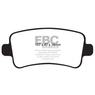 Afbeelding van Remblokkenset, schijfrem EBC BRAKES DP42016R