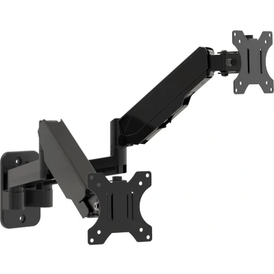 Afbeelding van Multibrackets Monitorstandaard Wall Basic Dual Muur montage 2 schermen zwart