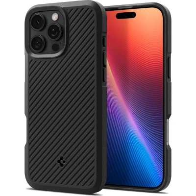 Afbeelding van Spigen Hoesje geschikt voor iPhone 16 Pro Max Core Armor Zwart