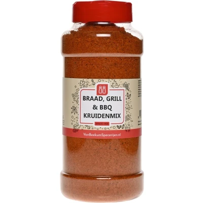 Afbeelding van Van Beekum Specerijen Braad, Grill &amp; BBQ Kruidenmix Strooibus 600 gram