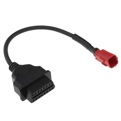 Afbeelding van YINETTECH 6 Steken naar OBDII 16 naald Adapter Kabels Vervanging Compatibel met Yamaha 6Pin OBD2 Diagnostische Kabel Accessoires 31cm