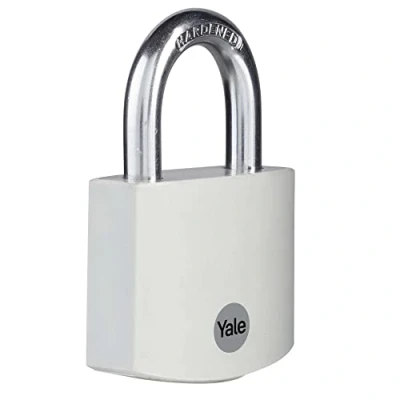 Afbeelding van Yale Aluminium slot YE3B/50/126/1/GR grijs, behuizing 50mm, stalen beugel, 3 sleutels