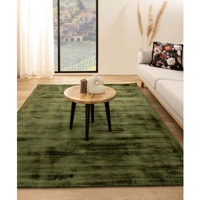 Afbeelding van Viscose Vloerkleed Glamour Groen 80x150 Cm