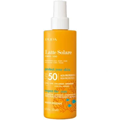 Afbeelding van Pupa Sunscreen Milk Spf50 Body Face 200Ml 5% korting code PUPA5