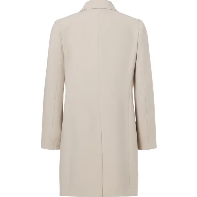 Afbeelding van Beaumont dames Genny double breasted mantel met klepzakken in de kleur Beige, maat: 34
