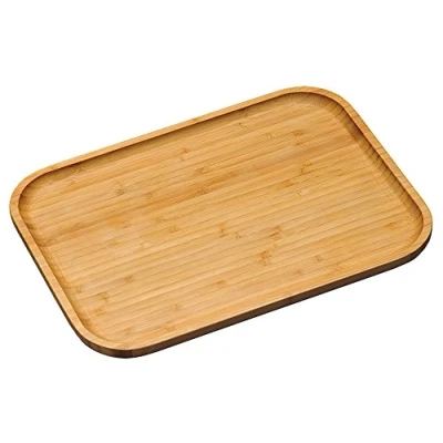 Afbeelding van Kesper Serveerplank van bamboe met verhoogde rand, broodplank, bruin, 58161