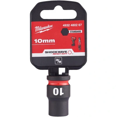 Afbeelding van Milwaukee Accessoires SHOCKWAVE Slagdop 3/8&quot; 10mm 1 stuk 4932480267