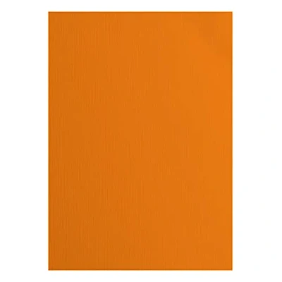 Afbeelding van Vaessen Creative 2928 013A4 Florence Cardstock papier, oranje, 216 gram/m², DIN A4, 10 stuks, textuur, voor scrapbooking, kaarten maken, ponsen en ander papierknutselwerk