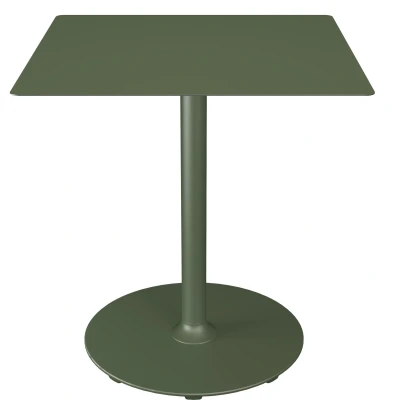 Afbeelding van Houe Pico tuintafel 70x70 Olive green, rond onderstel