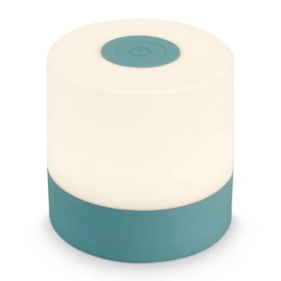 Afbeelding van Briloner Lights, mini led tafellamp, draadloos, dimbaar bedlampje touch, bureaulamp, leeslamp, tafellamp voor buiten en binnen, USB C, campinglamp, warm wit licht, 7 x cm, blauw