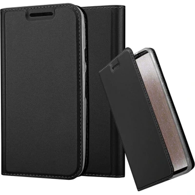 Afbeelding van Cadorabo Hoesje geschikt voor Motorola MOTO G3 in CLASSY ZWART Beschermhoes met magnetische sluiting, standfunctie en kaartvakje Book Case Cover Etui