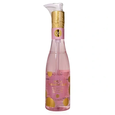 Afbeelding van Accentra LET`S Celebrate Handzeep in champagnefles, 250 ml pompdispenser, vloeibare zeep, Tea Rose &amp; Velvet geur navulbaar, roze goud