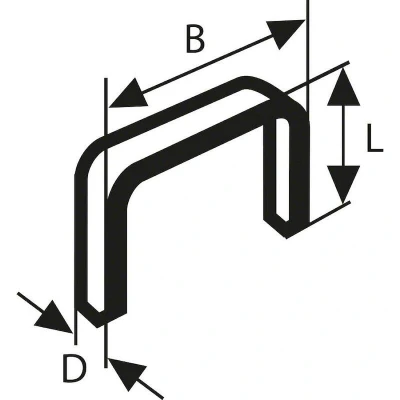 Afbeelding van Bosch Accessories 2609200209 Nieten met fijn draad Type 53 5000 stuk(s) Afm. (l x b) 6 mm 11.4