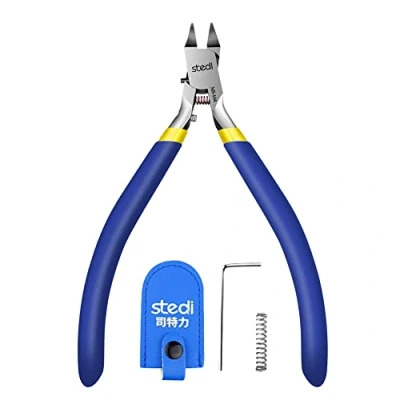 Afbeelding van Stedi 4.7&quot; Model Nipper, met ultradunne Single Edge en Blade Case Plastic Gereedschap voor Gundam Repareren Bevestiging, Blauw