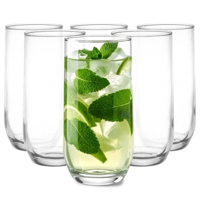 Afbeelding van Glasmark Krosno Glazen Set 0,4 Liter Cocktailglazen Cocktail Drinkglazen Waterglazen Vaatwasserbestendig Kinderglazen Kleine Sapglazen 6 X 400 Ml