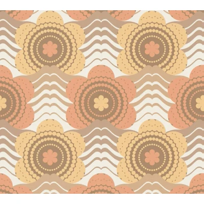 Afbeelding van AS Creation Retro Chic 39539 3 / 395393 Bruin Oranje