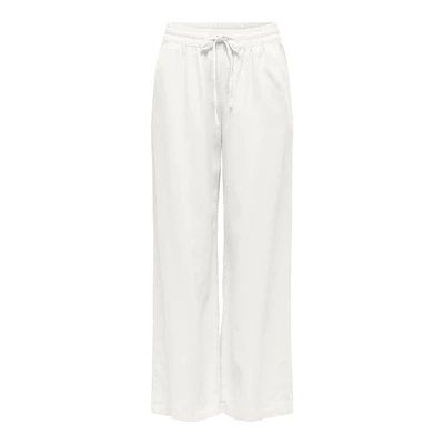 Afbeelding van JDY linnen high waist casual broek wit