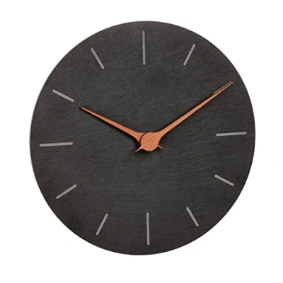 Afbeelding van TFA Dostmann 60.3068.10 Wandklok Kwarts 25 cm x 4.3 mm Lei Slepend uurwerk (geluidsloos)