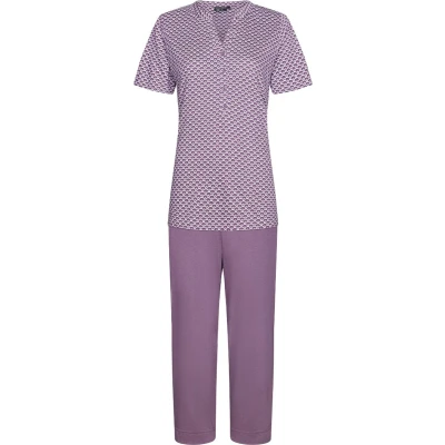 Afbeelding van Pastunette Pyjama Capri Allover Print Maat 46 Ondergoed.nl
