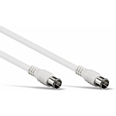 Afbeelding van F quick (m) coaxkabel / recht wit 7,5 meter