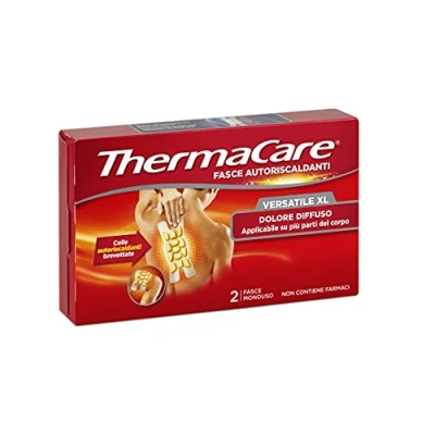 Afbeelding van ThermaCare Veelzijdige XL zelfverwarmende therapeutische warmtebanden voor diffuse pijn, 8 uur constante warmte, 2 wegwerpbanden