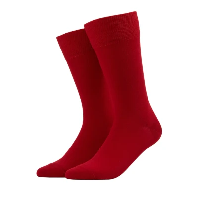 Afbeelding van Falke Happy 2PACK Everyday Casual Sokken scarlet, Heren, Maat: 39 42, Scarlet