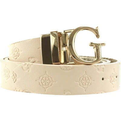 Afbeelding van GUESS Riem James Logo Adjustable And Reversible Pant Belt W105 Blush / Taupe Roze Grijs