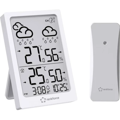 Afbeelding van Renkforce RF 6416472 Draadloos weerstation Wit