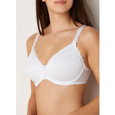 Afbeelding van Chantelle dames Merci Maternity voedings bh met kant in de kleur Wit, maat: D75