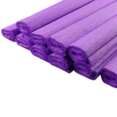 Afbeelding van Netuno 10 rollen crêpepapier, paars, 200 x 50 cm, knutselpapier, crêpepapier om te knutselen, kleurrijk kleurrijke decoratie,