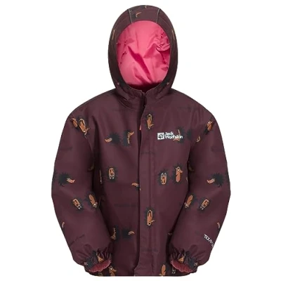 Afbeelding van Jack Wolfskin Gleely 2L INS Print K Winterjas voor kinderen, Maat: 128, Boysenberry