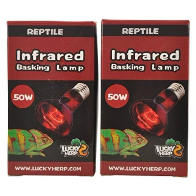 Afbeelding van Lucky Herp Reptiel infrarood koesteren lamp warmte lamp, 2 pack, E27, schroefdraad (50 Watt)