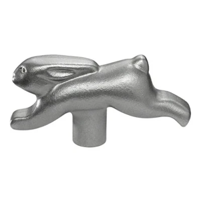Afbeelding van STAUB Knop met konijnendeksel, roestvrij staal, zilver, 7,3 x 2,20 3,8 cm, 1 stuks