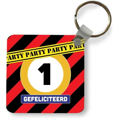 Afbeelding van Sleutelhanger Uitdeelcadeautjes Jubileum Feest Verjaardag Plastic