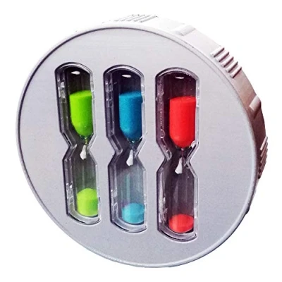 Afbeelding van EcoSavers ShowerTimer Hourglass 3 zandlopers, douchetimer 4, 6 en 8 minuten