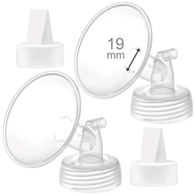 Afbeelding van Maymom Flens en eendendensnavelventiel compatibel met spectra S1 S2 9 Plus niet originele pomponderdelen (19 mm flens)
