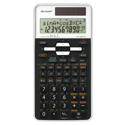 Afbeelding van Calculator Sharp EL506TSWH zwart wit wetenschappelijk per 10