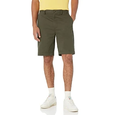 Afbeelding van Amazon Essentials Men&#039;s Korte broek met binnenbeenlengte van 23 cm en klassieke pasvorm, Olijfgroen, 33