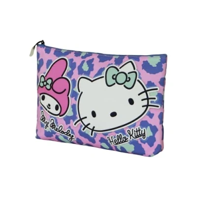 Afbeelding van Karactermania Sanrio Hello Kitty Safari Zon Toilettas Etui met rits Reisetui Roze