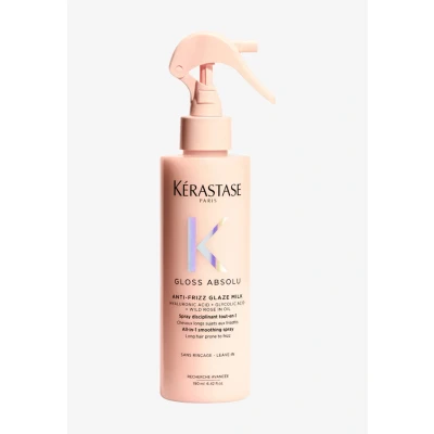 Afbeelding van Kérastase Gloss Absolu Anti Frizz Glaze Milk Hydraterende Leave In Haarspray die Beschermt tegen Hitte voor Lang, Pluizig Haar Met Hyaluronzuur 190ml