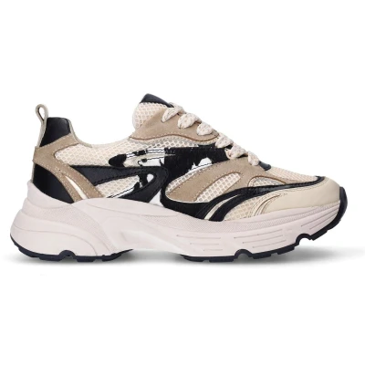 Afbeelding van sacha MIT Musterdetails Sneakers laag, Dames, Maat: 36, Beige Schoenen
