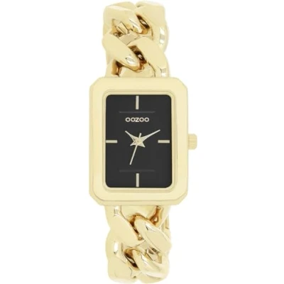 Afbeelding van OOZOO Timepieces goudkleurige horloge met schakelarmband C11274